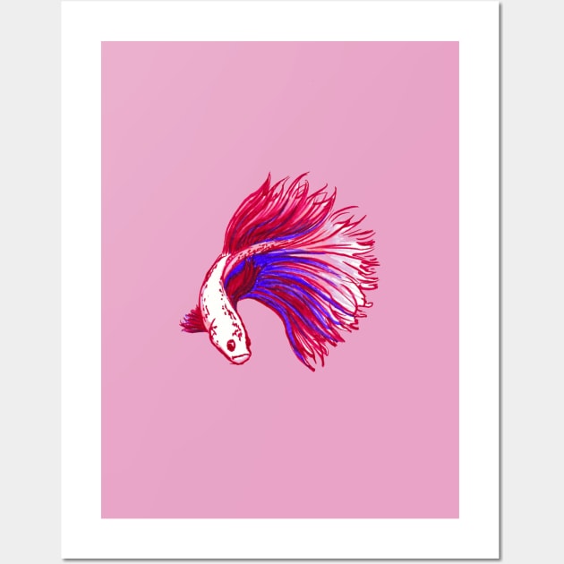 Betta Days Wall Art by quakeandquiver